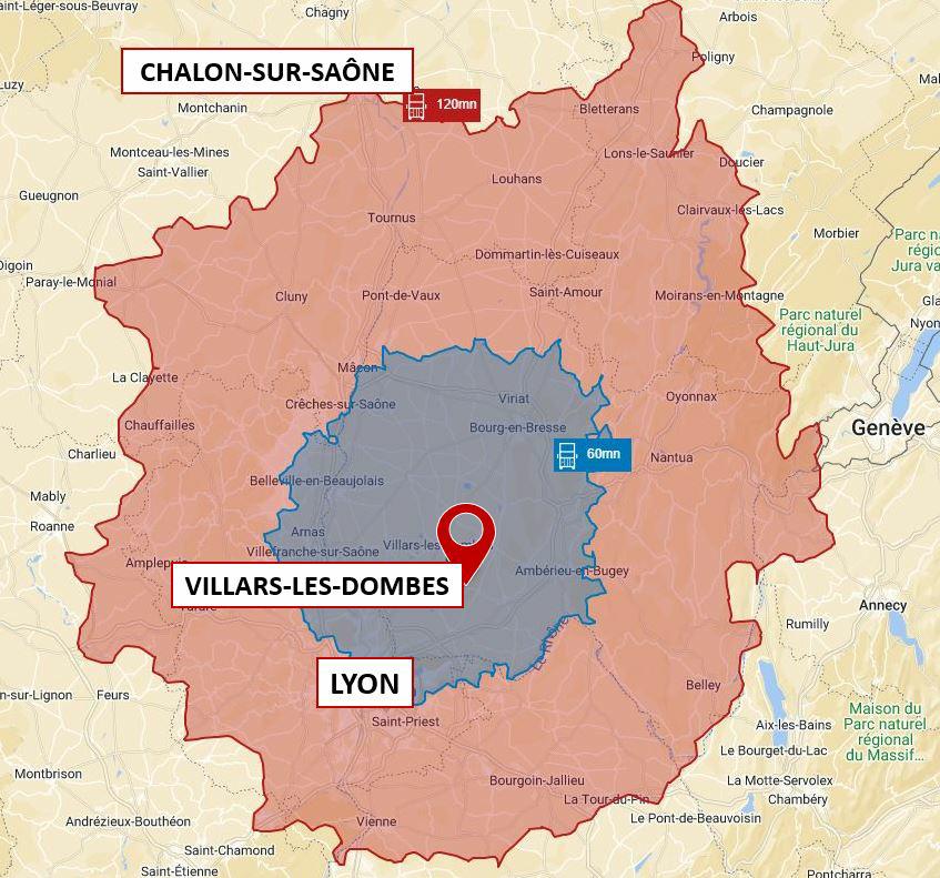 Entrepôt classe b Villars-les-Dombes 5364m² Location entrepôt classe b Villars-les-Dombes Ain OLLOG2110461 3